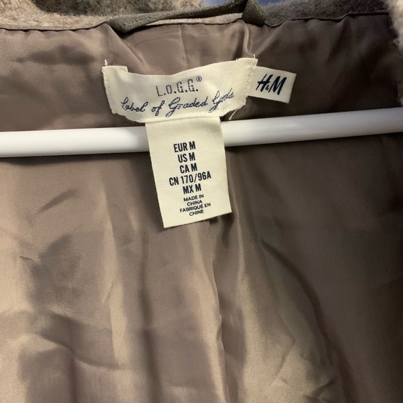 Long H&M Coat with Hood and tie waist - Picture 4 of 5